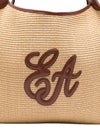 Emporio Armani Emporio Armani Large Woven Straw Shopper With Ea Logo