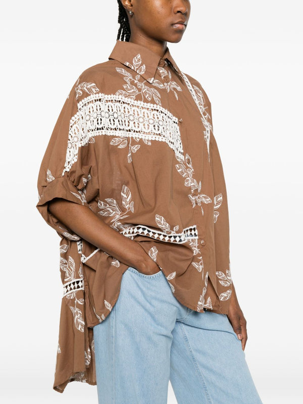 BYE Bye Printed cotton shirt
