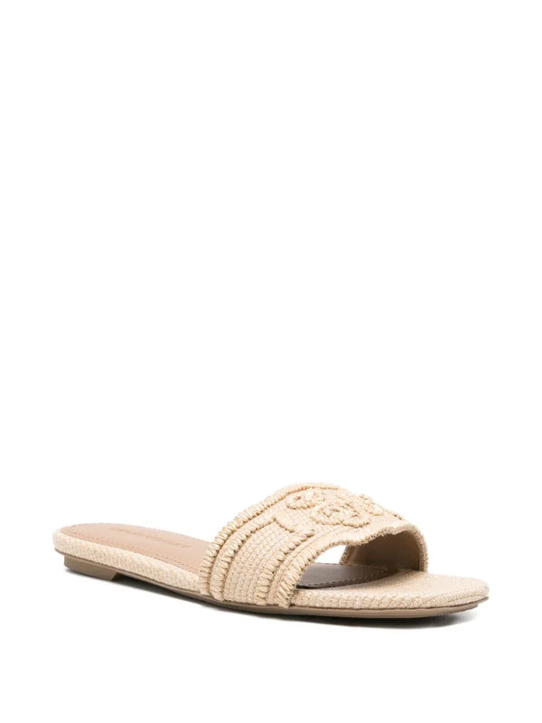 EMPORIO ARMANI EXCLUSIVE EMPORIO ARMANI EXCLUSIVE Woven raffia sandals