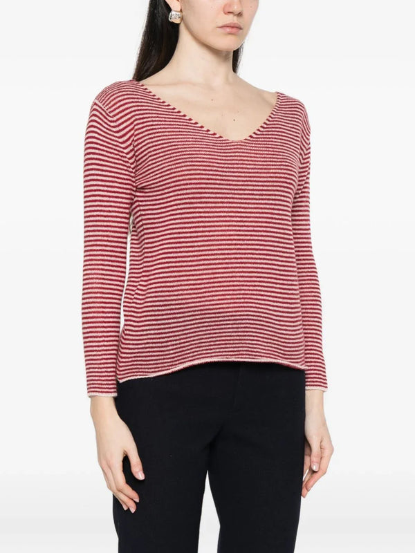 Beyou Beyou V-neck long sleeves Cashmere v-necked sweater