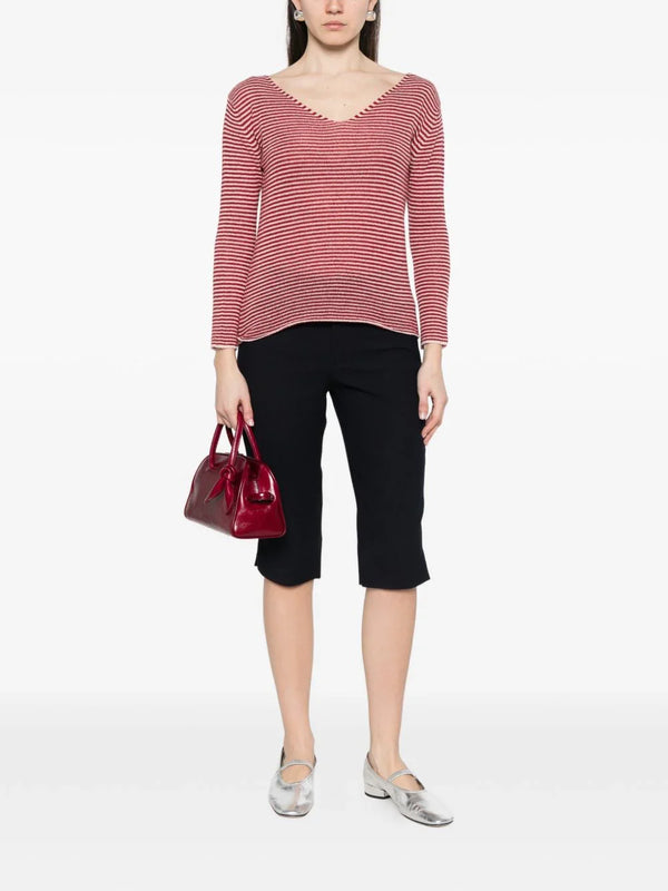Beyou Beyou V-neck long sleeves Cashmere v-necked sweater