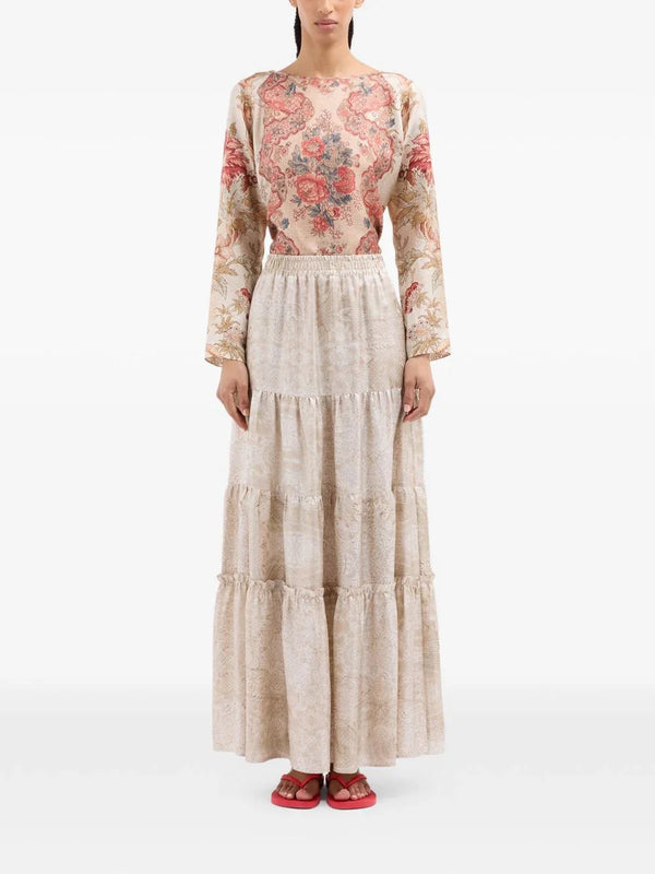 Pierre Louis Mascia Pierre Louis Mascia Silk long skirt