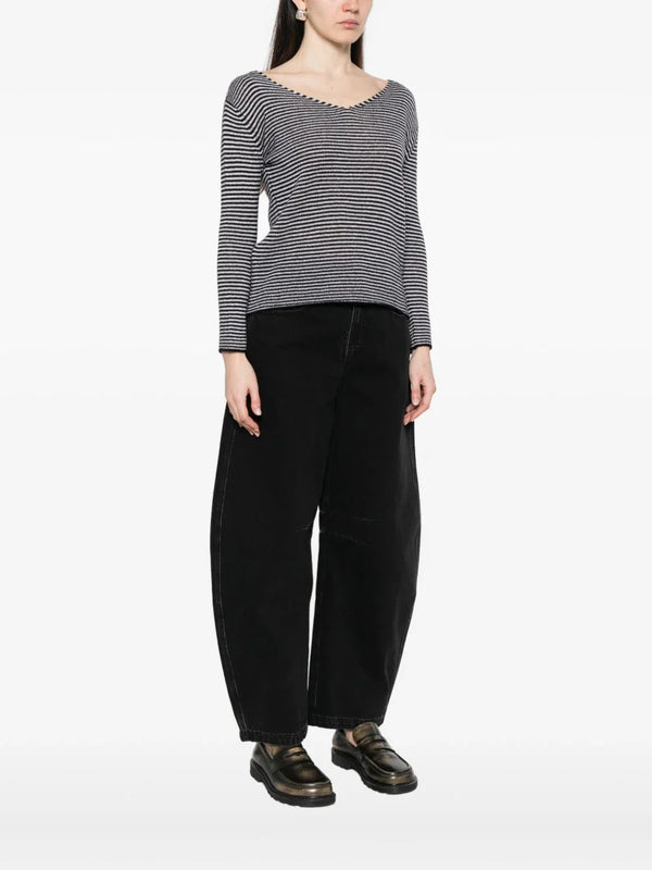 Beyou Beyou V-neck long sleeves Cashmere v-necked sweater