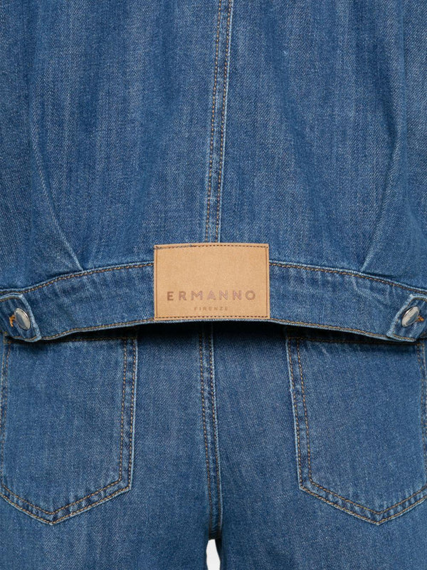 Ermanno Firenze Ermanno Firenze Embroidered denim jacket