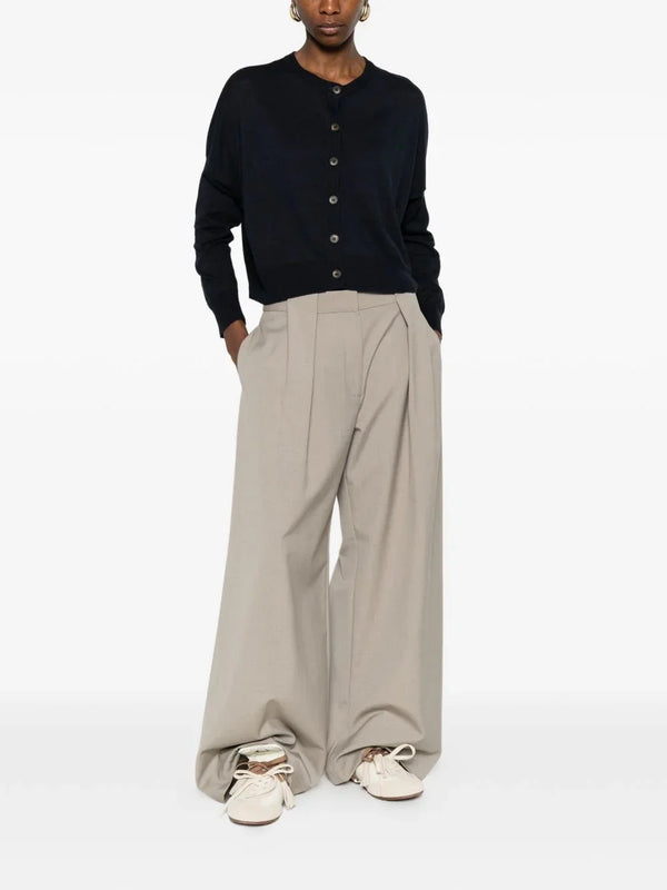 Base Base Linen and cotton blend cardigan