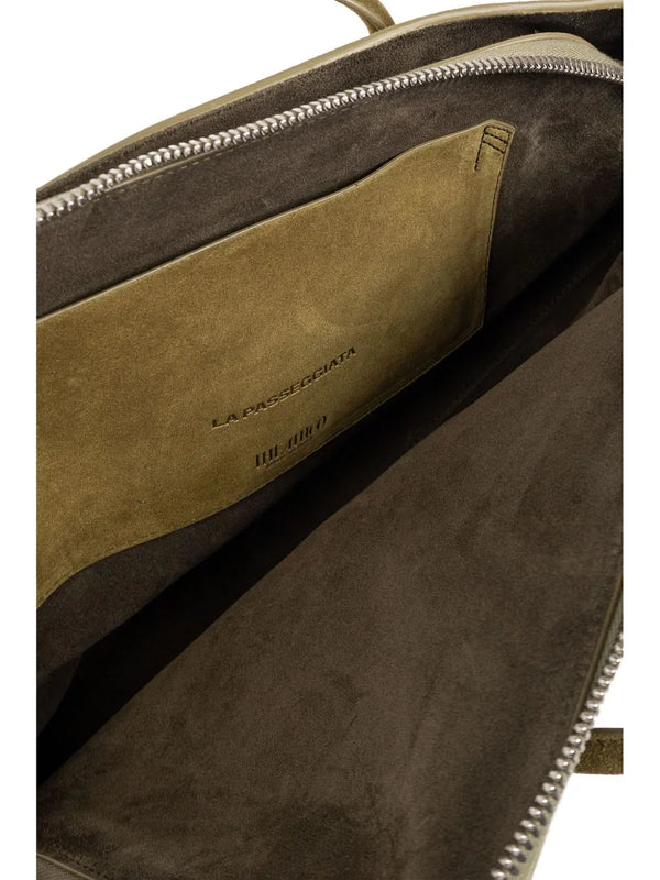 The Attico The Attico La Passeggiata leather shoulder bag