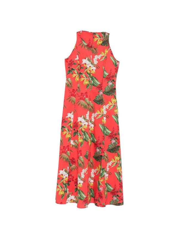 ARCHIVIO '67 Archivio '67 A-line Printed cotton midi dress