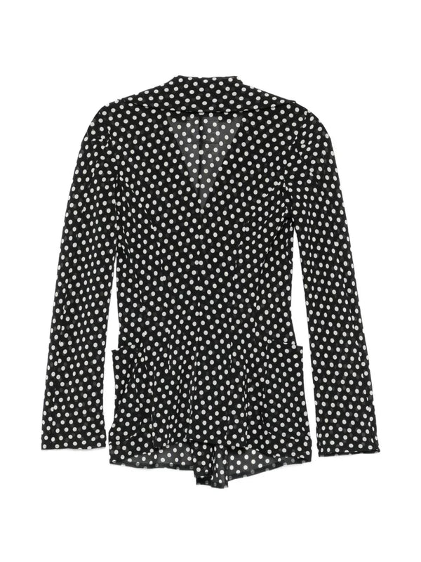 Junya Watanabe Junya Watanabe Polka-Dot Ruffled Jacket