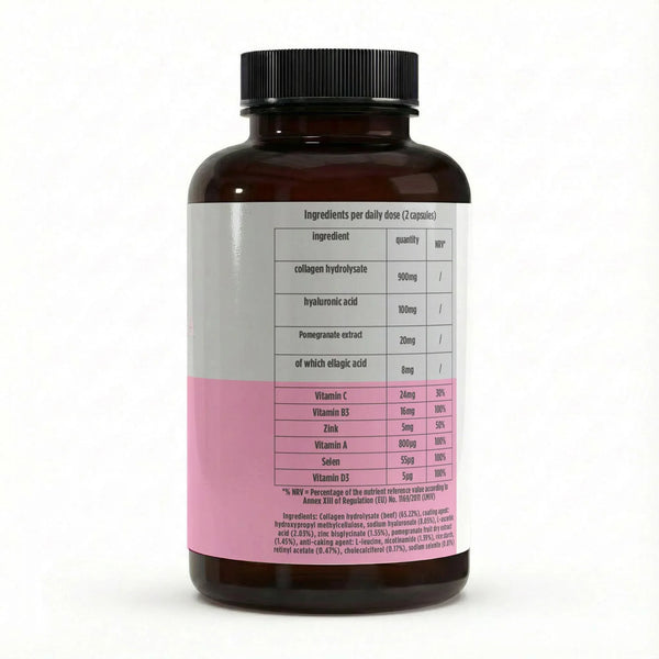 Premium Collagen Hydrolysate PLUS (3000-5000 DA) - 180 Capsules Collagen Supplement Capsules