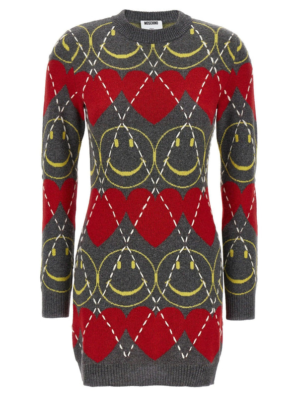 Moschino Moschino Smiley® Wool Dress