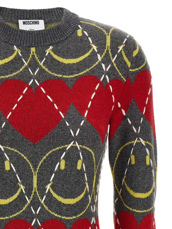 Moschino Moschino Smiley® Wool Dress