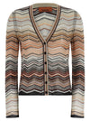 Missoni Missoni Chevron Lamé Cardigan