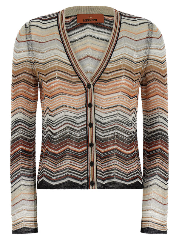 Missoni Missoni Chevron Lamé Cardigan
