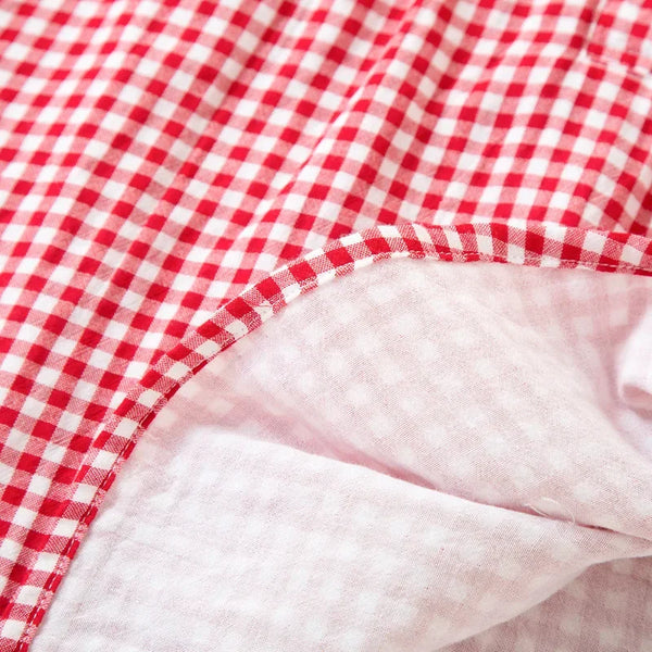 Cotton Plaid 3/4 Sleeve Pajama Set Cotton Plaid 3/4 Sleeve Pajama Set