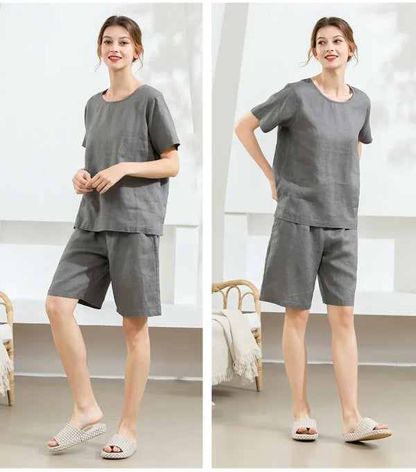 2-Piece Linen Pajama Set 2-Piece Linen Pajama Set