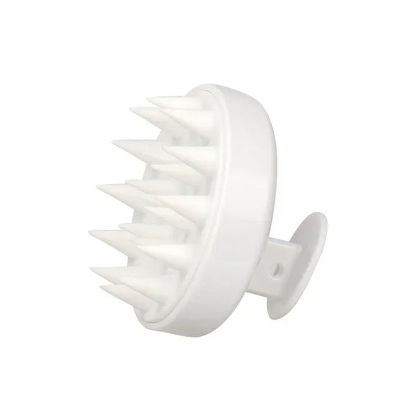 Silicone Scalp Massage Brush White A Silicone Scalp Massage Brush