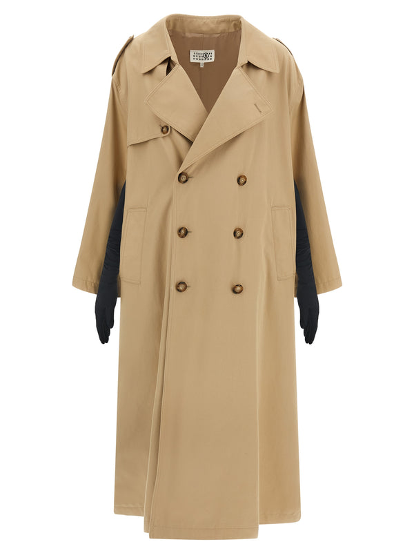 Mm6 Maison Margiela Mm6 Maison Margiela Trench Coat With Gloves