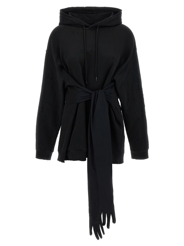 Mm6 Maison Margiela Mm6 Maison Margiela Hoodie Dress With Gloves