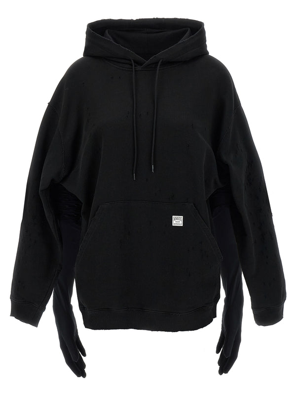 Mm6 Maison Margiela Mm6 Maison Margiela Hoodie Dress With Gloves