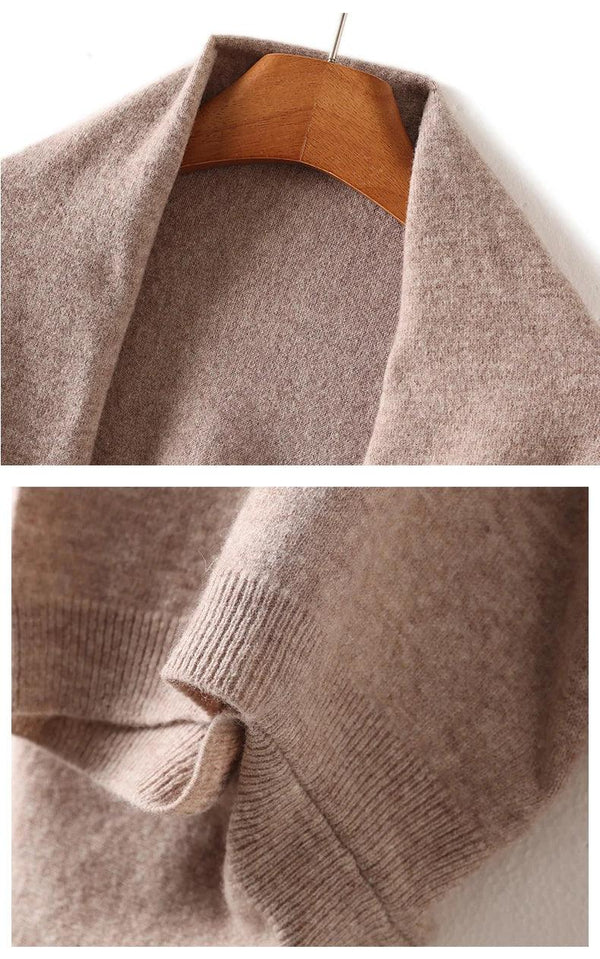 100% Wool Knitted Cape Shawl 100% Wool Knitted Cape Shawl