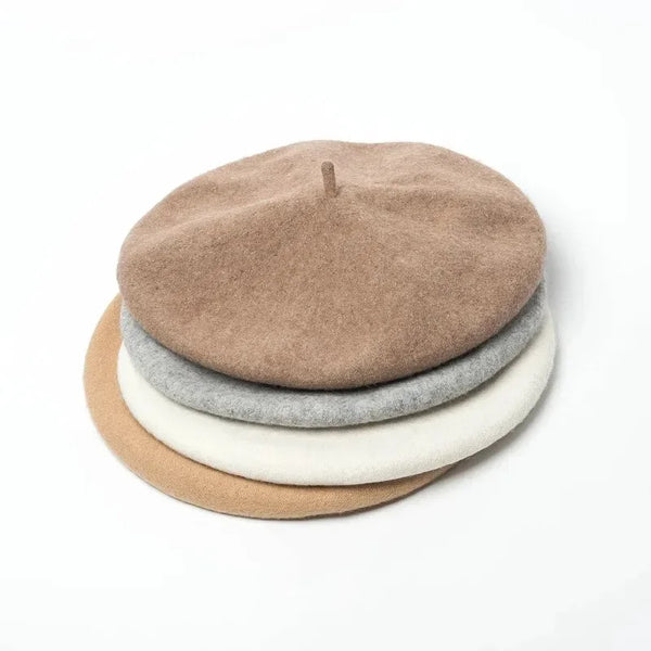 Unisex Wool Beret – Large Winter Hat Unisex Wool Beret – Large Winter Hat