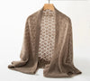 Wool Cashmere Shawl for Women – Soft Warm Wrap 01 Brown Cashmere Wool Cashmere Shawl for Women – Soft Warm Wrap