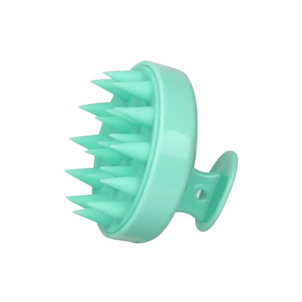 Silicone Scalp Massage Brush Green A Silicone Scalp Massage Brush