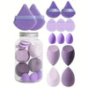 Makeup Sponge Set 14Pcs Purple in box Makeup Sponges