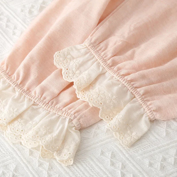 Women’s 2-Piece Cotton Pajama Set – Loose Nightwear Women’s 2-Piece Cotton Pajama Set
