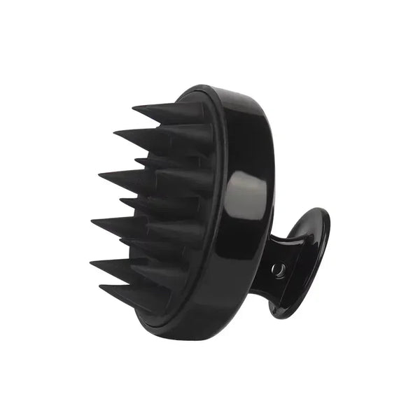 Silicone Scalp Massage Brush Black Silicone Scalp Massage Brush