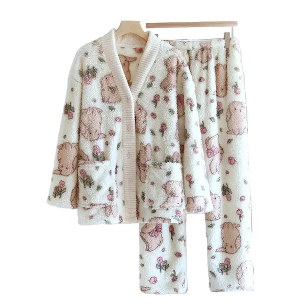 Women’s Flannel Pajama Set – Warm Winter Sleepwear Women’s Flannel Pajama Set