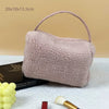 Winter Cosmetic Pouch Pink Fluffy Travel Cosmetic Bag
