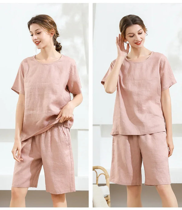 2-Piece Linen Pajama Set 2-Piece Linen Pajama Set