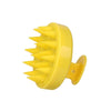 Silicone Scalp Massage Brush Yellow A Silicone Scalp Massage Brush