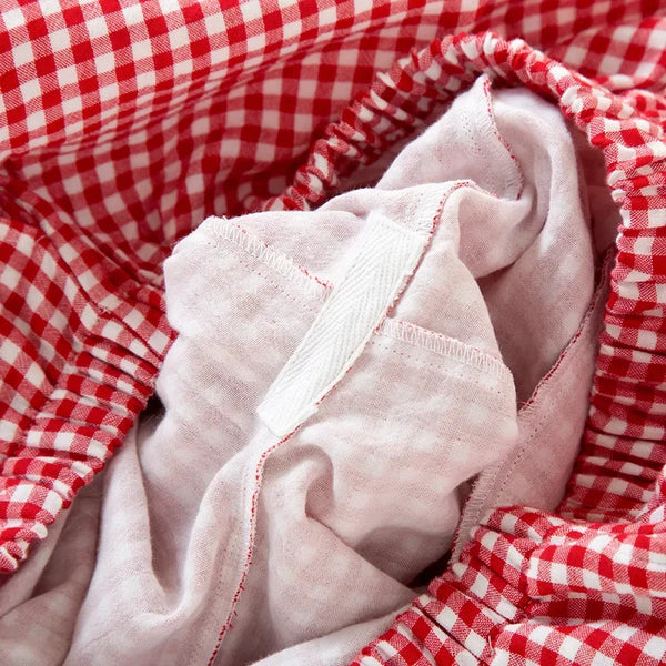 Cotton Plaid 3/4 Sleeve Pajama Set Cotton Plaid 3/4 Sleeve Pajama Set