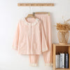 Women’s 2-Piece Cotton Pajama Set – Loose Nightwear pink Women’s 2-Piece Cotton Pajama Set