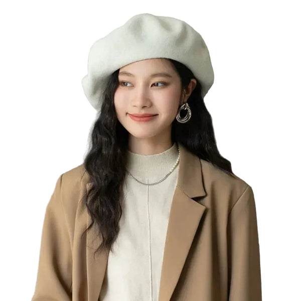 Unisex Wool Beret – Large Winter Hat Unisex Wool Beret – Large Winter Hat