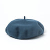 Unisex Wool Beret – Large Winter Hat London Blue L 58-60cm Unisex Wool Beret – Large Winter Hat