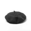 Unisex Wool Beret – Large Winter Hat Deep hemp grey L 58-60cm Unisex Wool Beret – Large Winter Hat