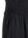 Ganni Ganni Black Smock Tie Dress